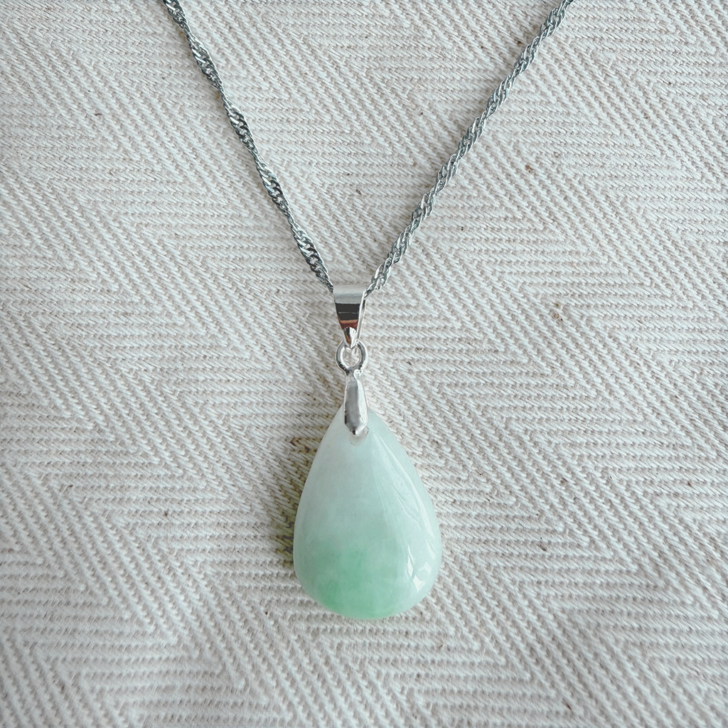 Dis - Riverstone Jade teardrop