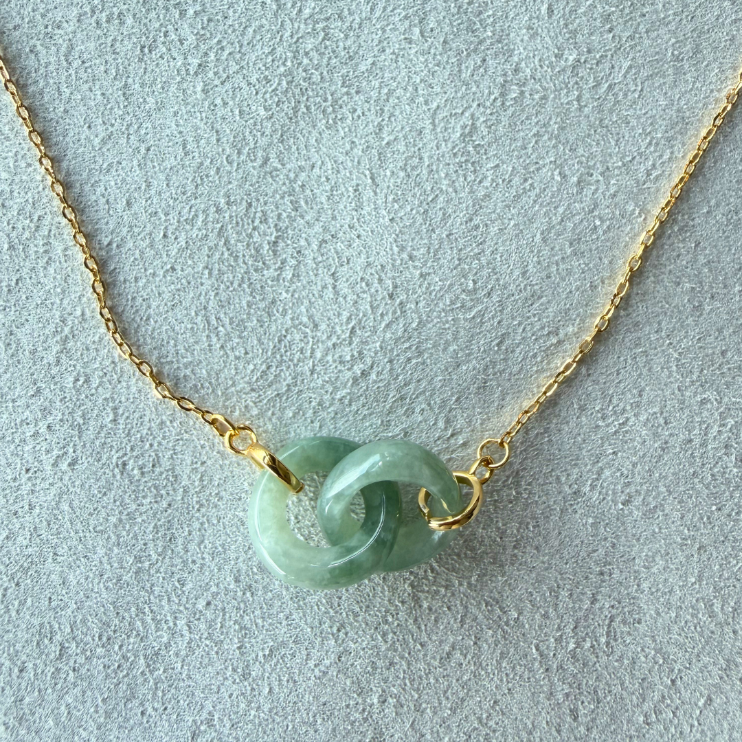 Jermaine - Interlocking Jade Pendant