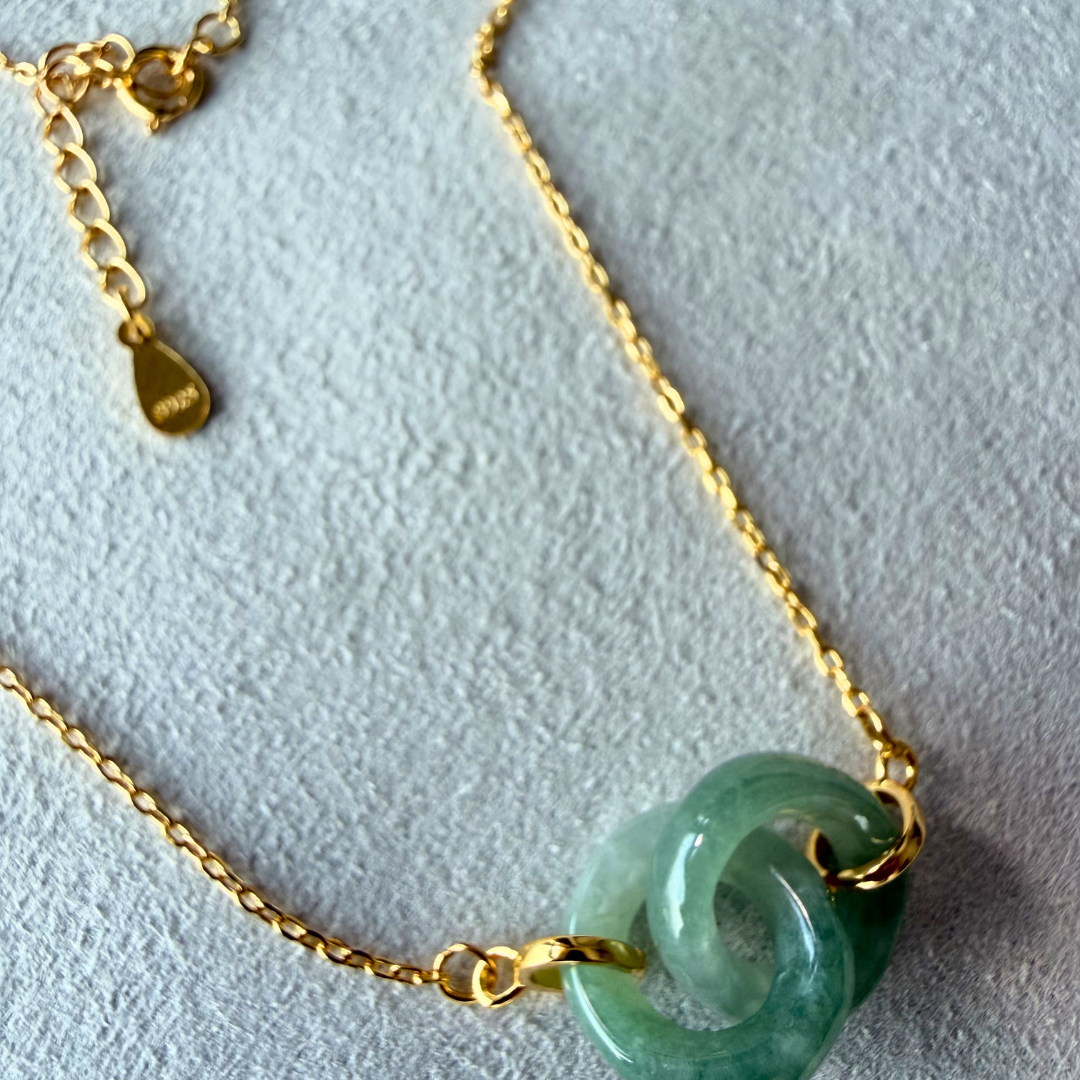 Jermaine - Interlocking Jade Pendant