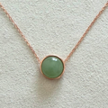 Eir - round jade pendant