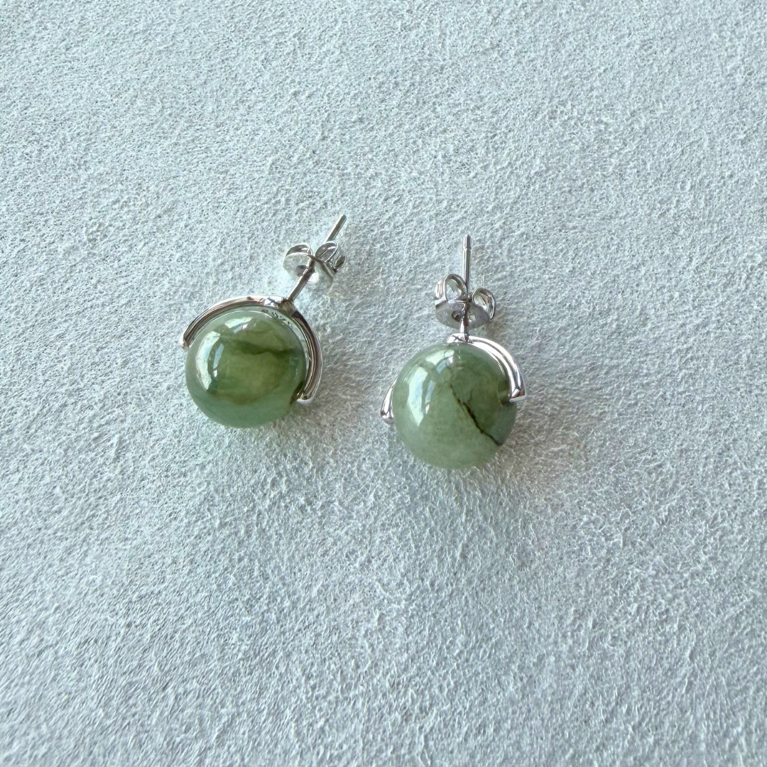 Favn Jade Stud Earrings