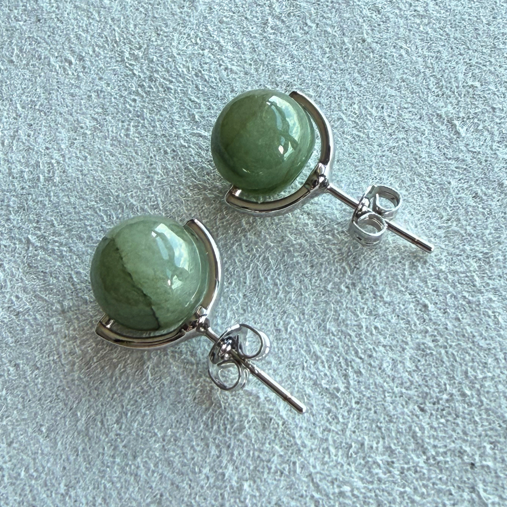 Favn Jade Stud Earrings