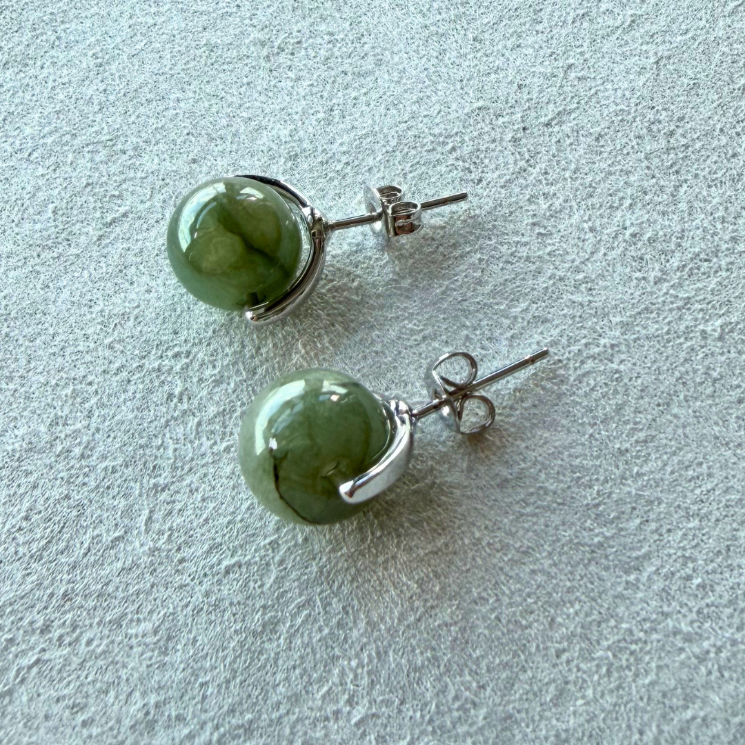 Favn Jade Stud Earrings