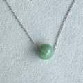 Runa - Jade sphere and sterling silver